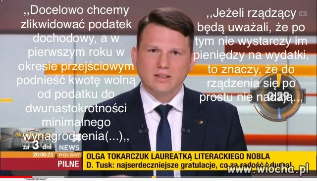 Sławomir Mentzen na debacie w Polsat News