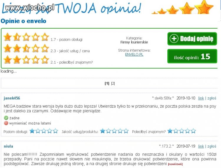 Opinia o programie nadawczym Poczty Polskiej