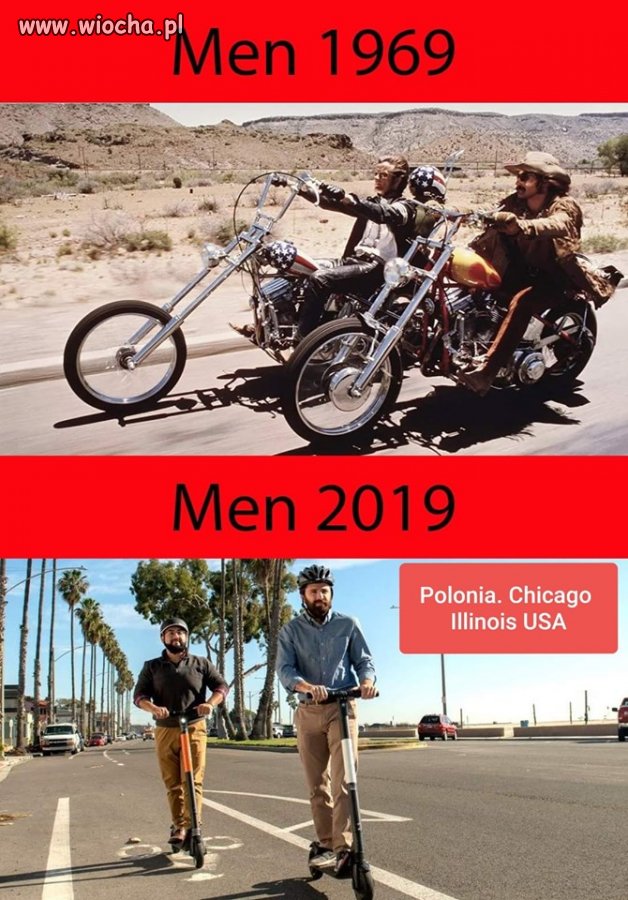Men 1969 a piździelce dziś