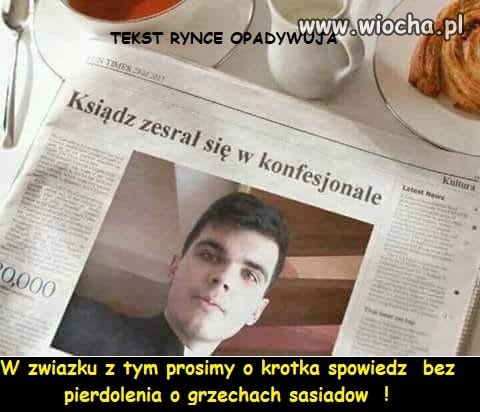 Krótka  spowiedź  