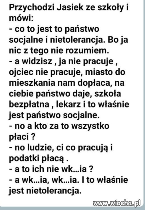 Państwo socjalne i nietolerancja...