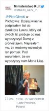 Kultura ministra kultury