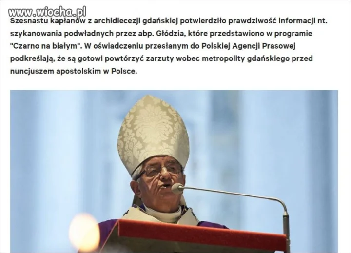 Jak ksiądz arcybiskup traktuje podwładnych.
