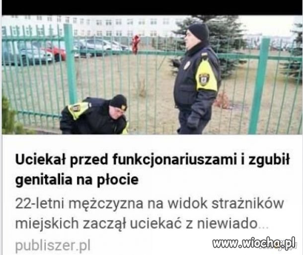 Uciekał przed funkcjonariuszami i zgubił...