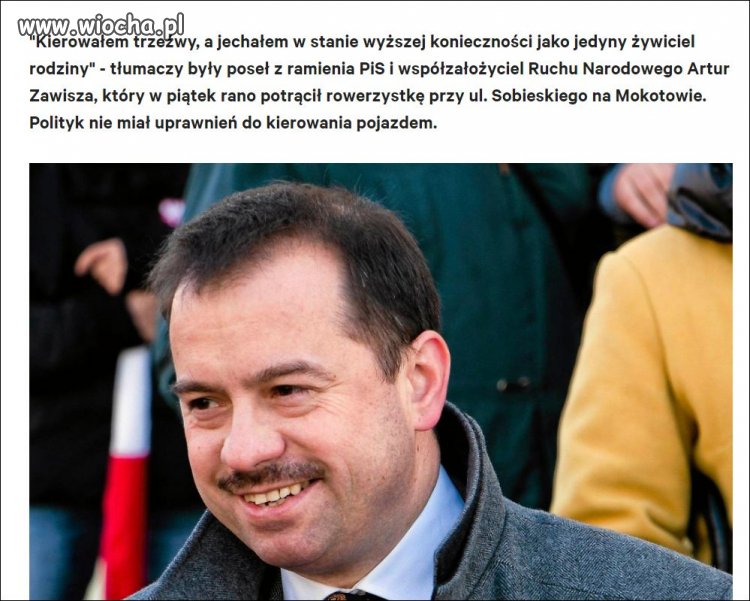 Jechał po żywność ...