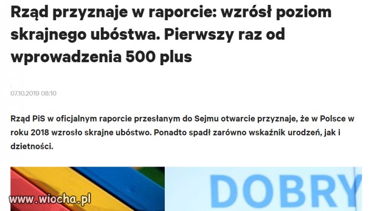 Wzrosło o 1,1% w stosunku do 2008 r i wzrasta