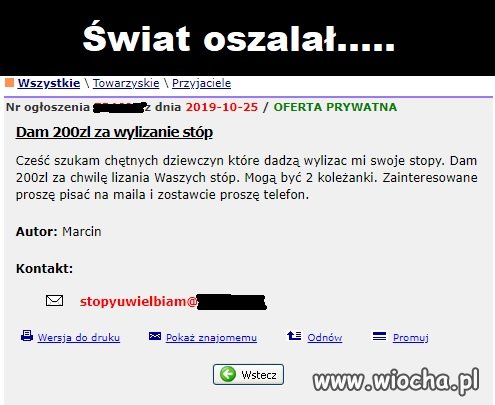 Świat oszalał