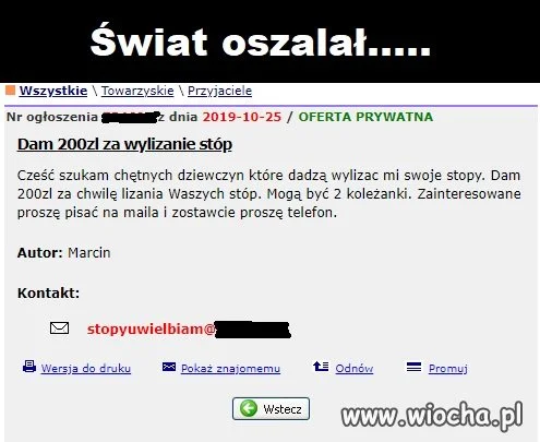 Świat oszalał