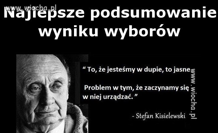 Najlepsze podsumowanie wyniku wyborów