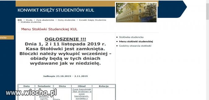 Stołówka Księży Kul pracuje we wszystkie święta