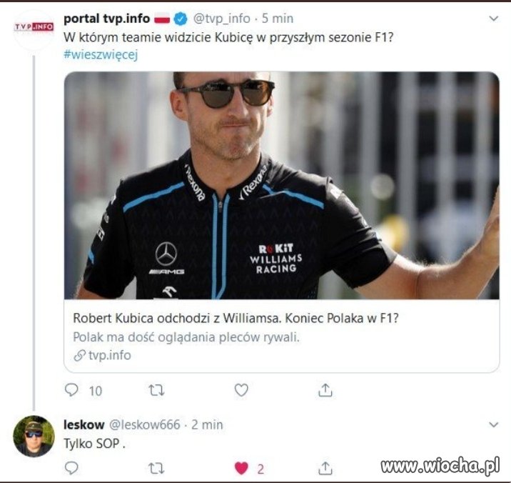 Kubica w SOP