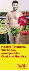 Reklama warzyw w niemieckim sklepie netto