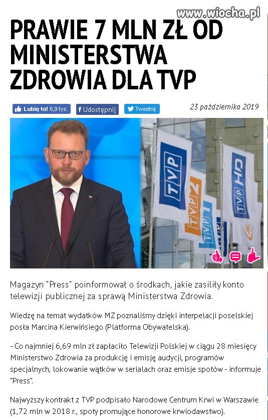 Zamiast  na służbę zdrowia