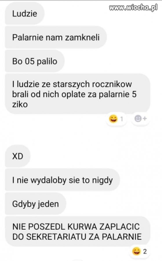 Poszedł zapłacić do sekretariatu