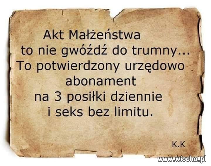 Akt małżeństwa
