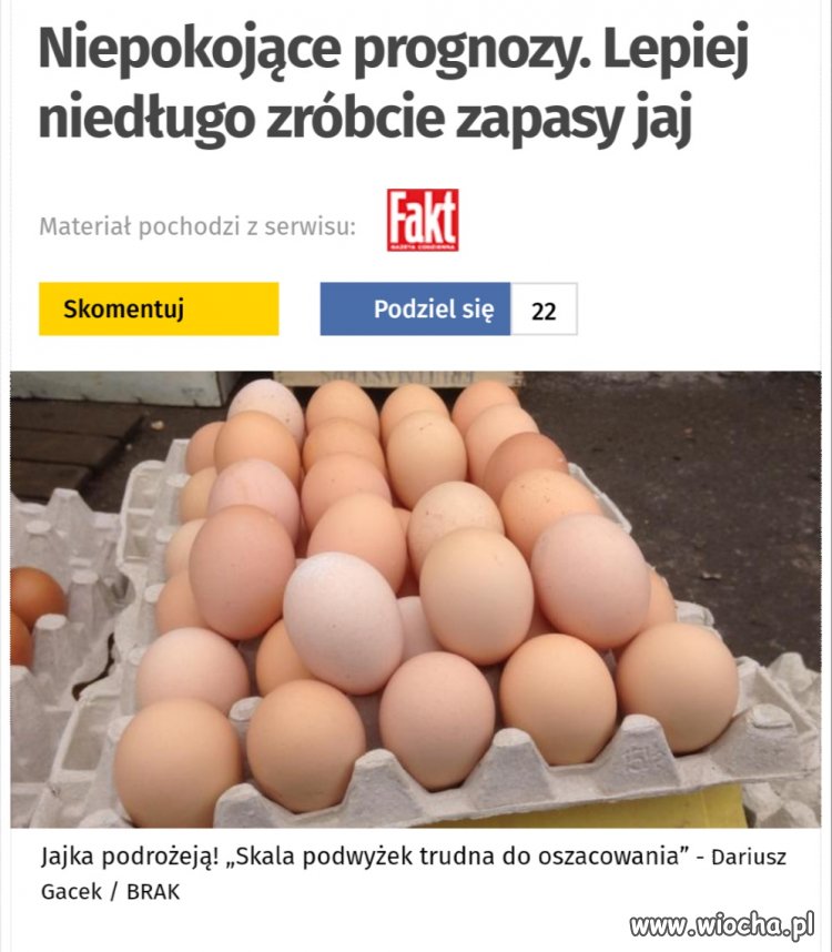 Nie masz jeszcze zapasu jaj?