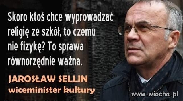 I takie coś jest wiceministrem kultury...
