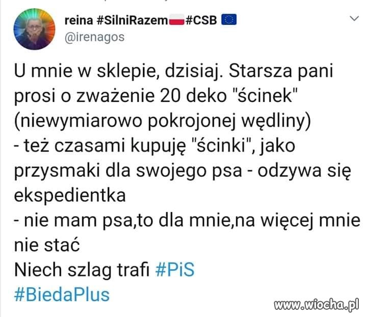 Przychodzi starsza pani do sklepu