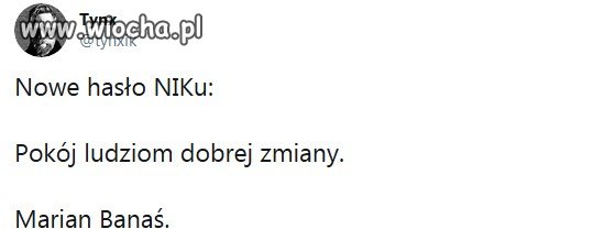 Nowe hasło NIK-u