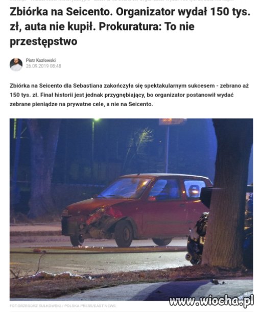 Chyba zacznę robić lewe zbiórki.