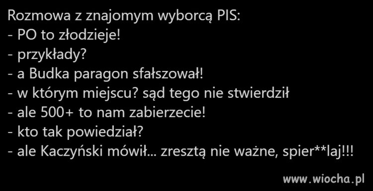 Rozmowa z wyborcą...