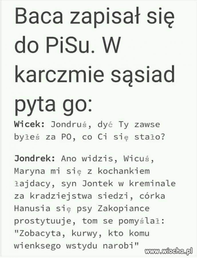 Dobrze kombinuje.