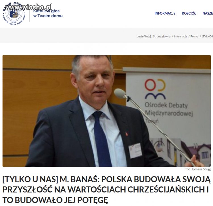 Katolicki głos w twoim domu. Banaś o budowaniu ...