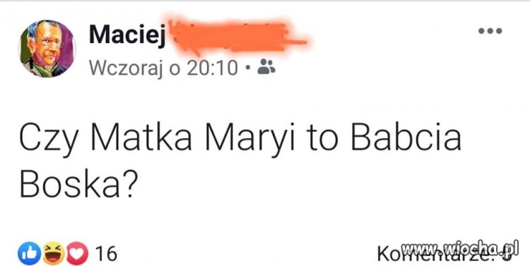 Pytanie na niedzielę ...