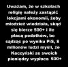 Ekonomia zamiast religii