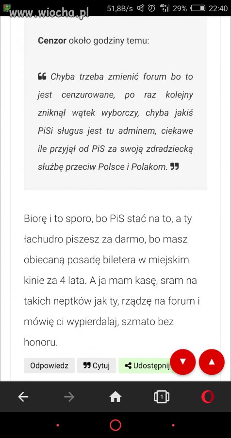 Admin lokalnego forum z PiS 