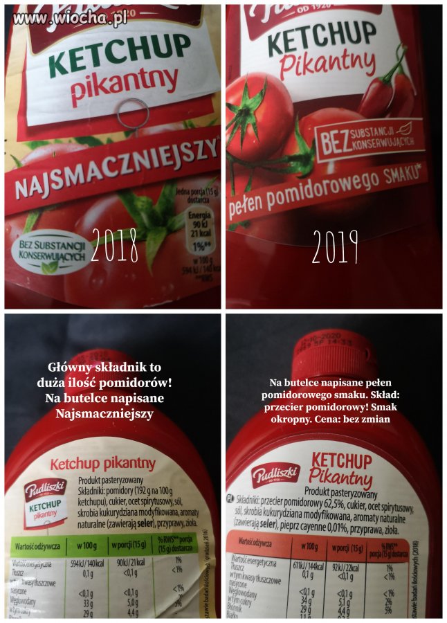 Czasy zmieniają się na gorsze, ketchup również 