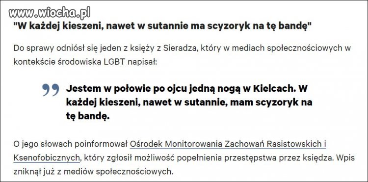 Nożownik w sutannie