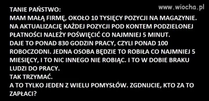 TANIE PAŃSTWO