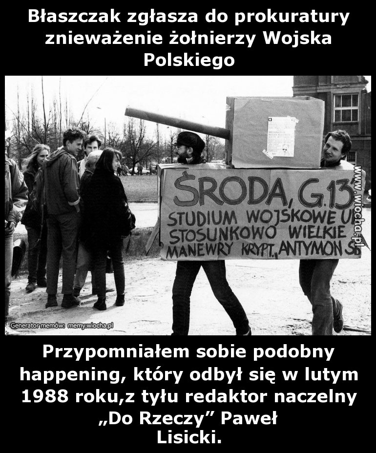 Błaszczak zgłasza do prokuratury znieważenie