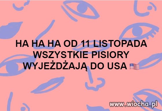 A niech jadą ... Może nam Du*y nie wybiorą na