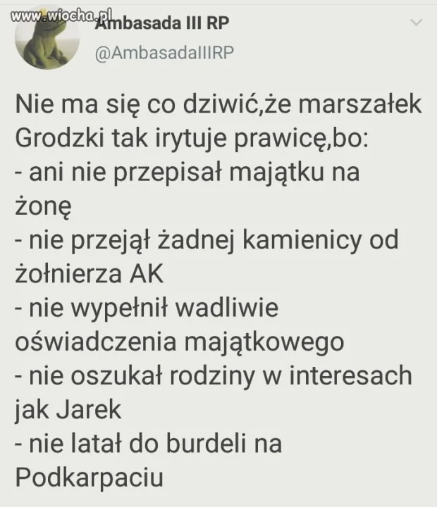 Zagrał pisowi na gulu.
