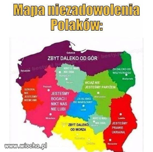 Mapa Polski