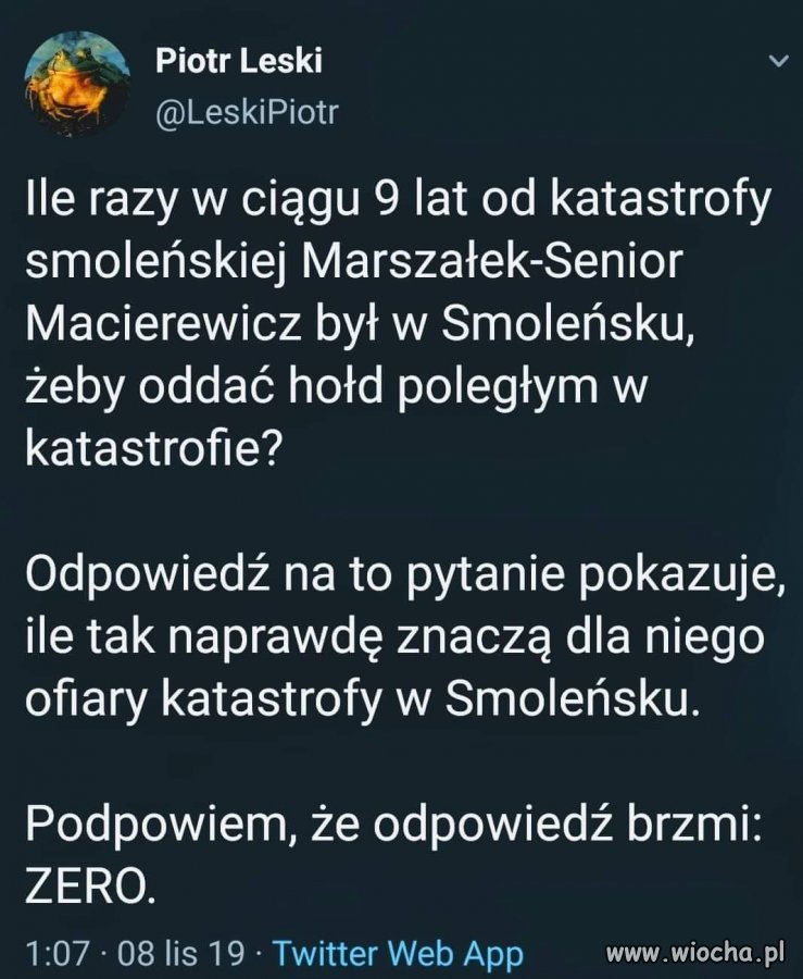 Ile razy był w Smoleńsku?