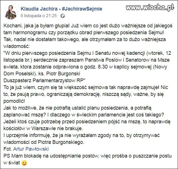 Msza to jest już standard w świeckim państwie