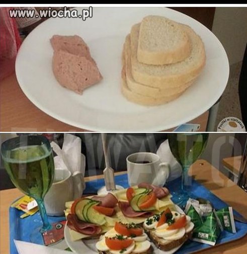 Pierwsze śniadanie dla matki karmiącej