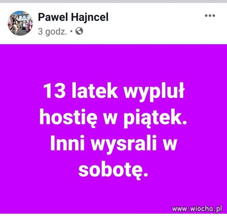 Logiczne spostrzeżenie internauty z FB