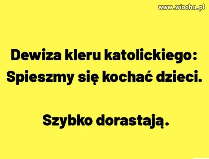 A do klechów lepiej się nie przyzwyczajać ...