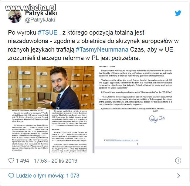 Jaki donosiciel,a fe.
