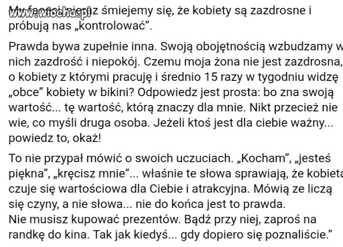 Wiocha że tak mało to rozumie