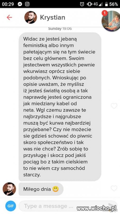 No to pojechał...