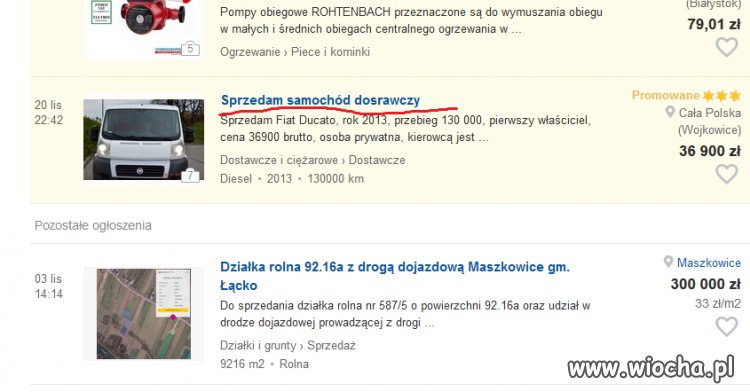 Promowany samochód
