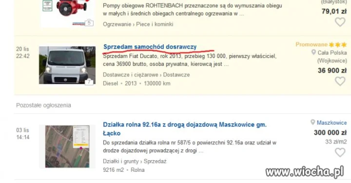Promowany samochód