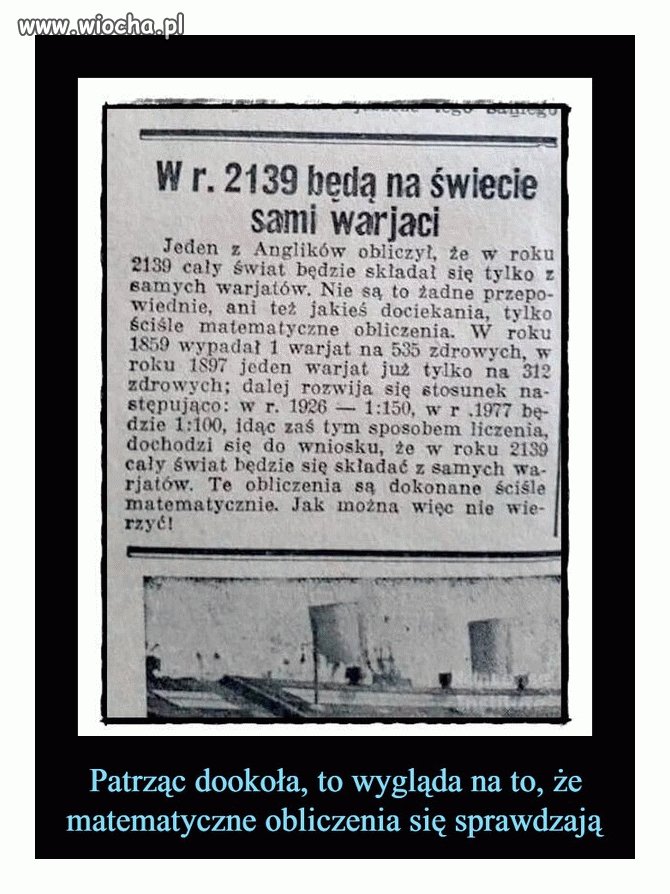 Matematyka nie kłamie
