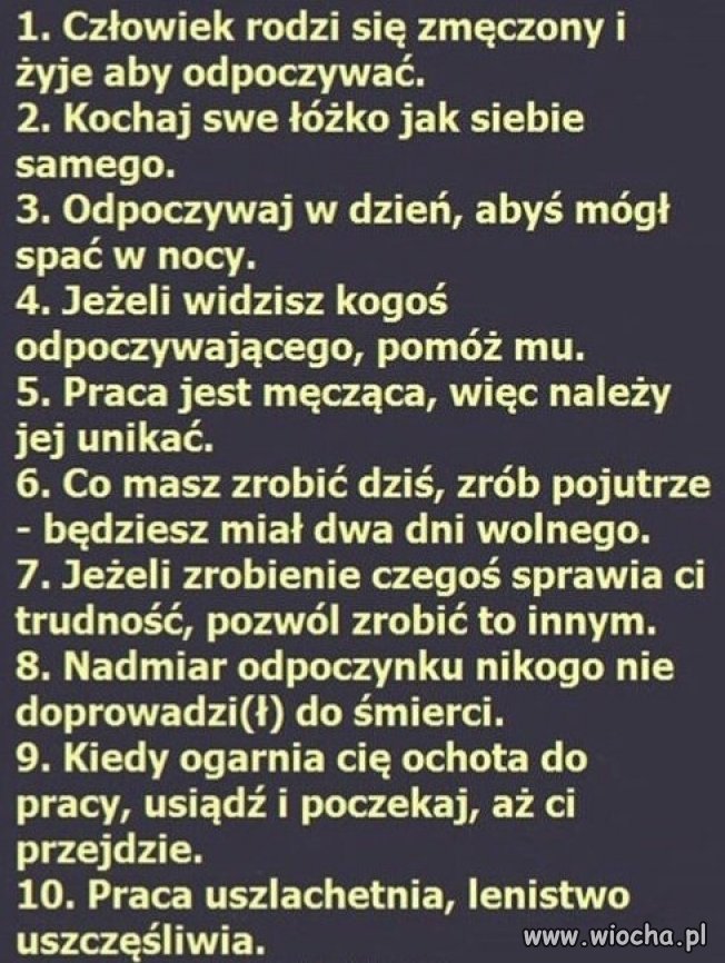 Kilka prawd życiowych.