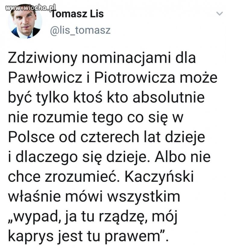 Nie lubię Tomasza ale